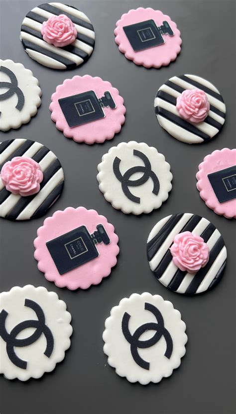 buy chanel cupcake toppers|cupcake chanel topper ideas.